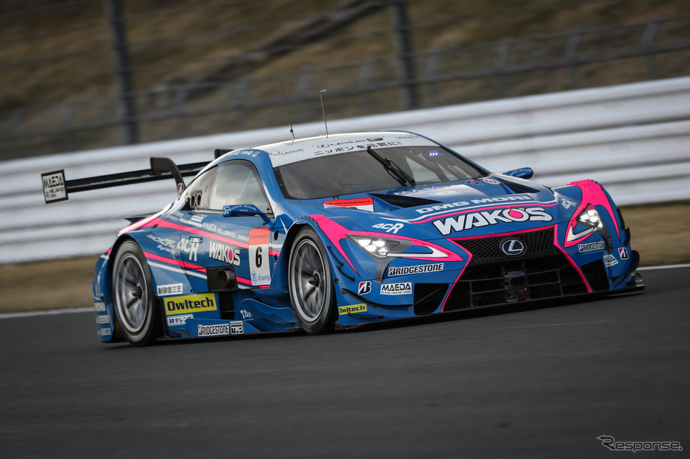 GT500クラス初日5番手タイムの#6 LC500。《撮影 益田和久》