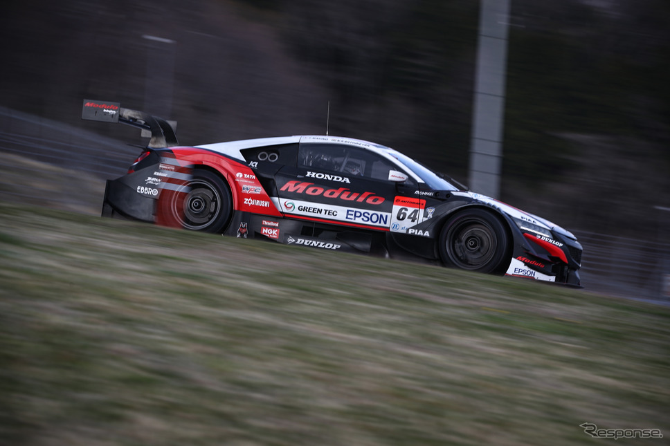GT500クラス初日6番手タイムの#64 NSX。《撮影 益田和久》