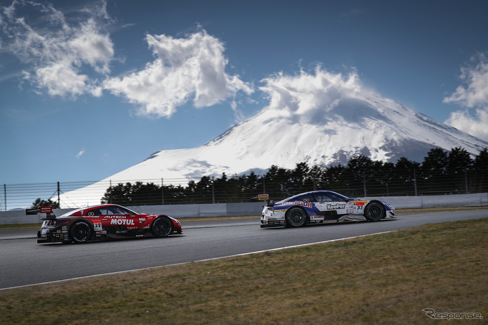 富士テストを終えたSUPER GTは、2週後、岡山で開幕を迎える。《撮影 益田和久》