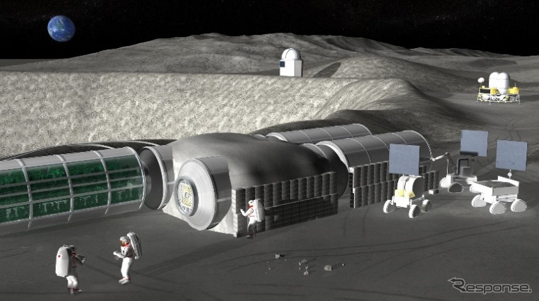 月面基地イメージ（c）JAXA