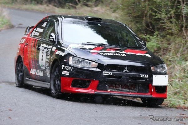 全日本ラリー選手権:奴田原文雄選手/佐藤忠宜選手の「ADVAN-PIAA LANCER」(2018年)