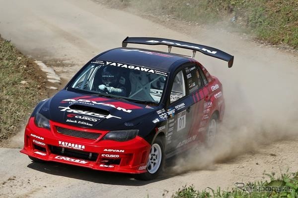 全日本ダートトライアル選手権:D部門シリーズチャンピオンの「ADVANトラストクスコWRX」(2018年)