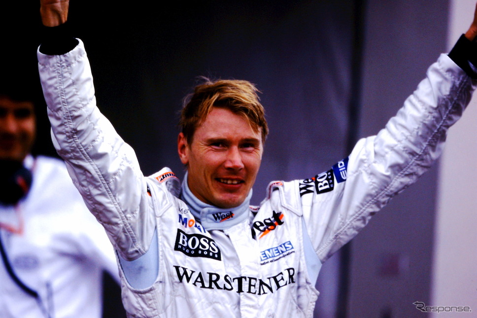 1999年の日本GPで2年連続F1王座獲得を決めたハッキネン。《写真提供 MOBILITYLAND》