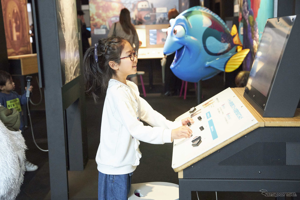 PIXARのひみつ展:ライティング《撮影 広報事務局》