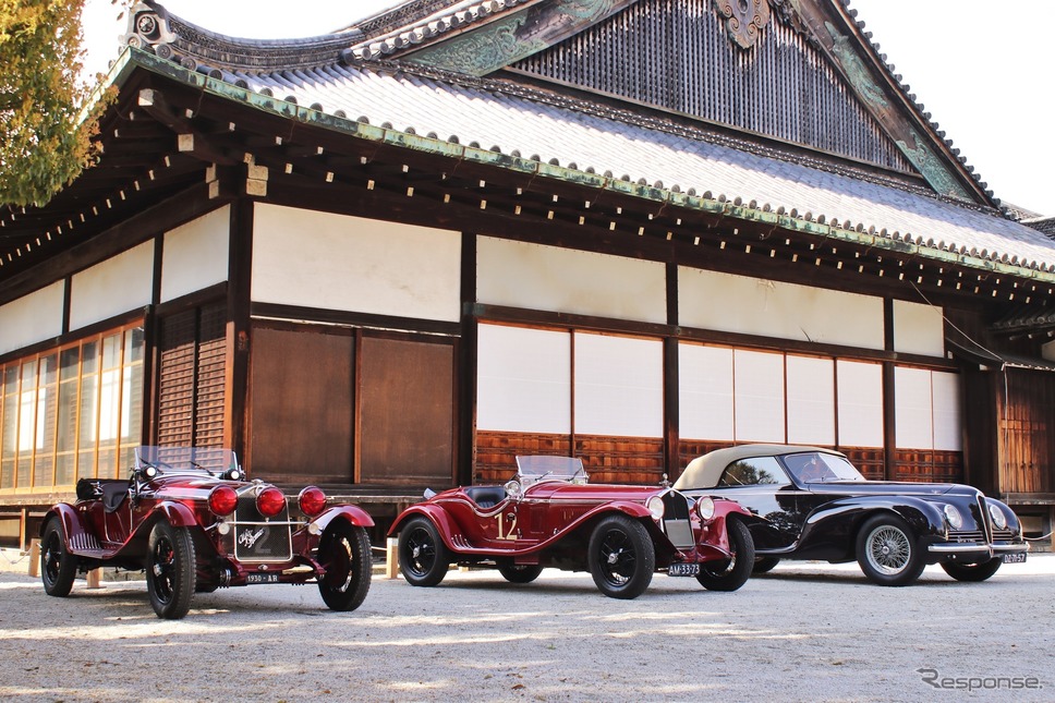 左からアルファロメオ 6C1750ザガート、6C1750GSザガート、6C2500S《撮影 内田俊一》