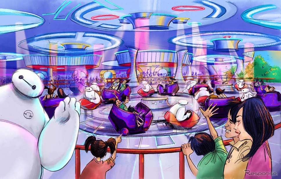 ベイマックスのハッピーライド、体験シーン(画像はイメージ) (c)Disney