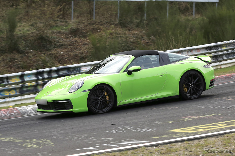 ポルシェ 911タルガ 新型プロトタイプ(スクープ写真)《APOLLO NEWS SERVICE》