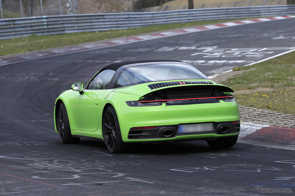 ポルシェ 911タルガ 新型プロトタイプ(スクープ写真)《APOLLO NEWS SERVICE》