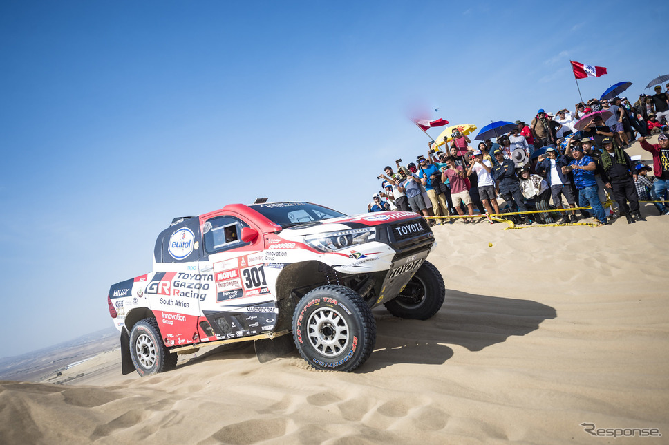 南米のペルーで開催された2019年ダカールラリーの模様。《写真提供 Red Bull》