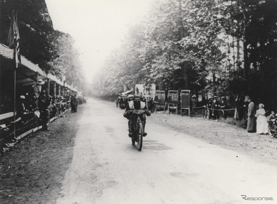 1914年に当時の世界最高速記録を樹立したプジョー《写真 ADIVA》
