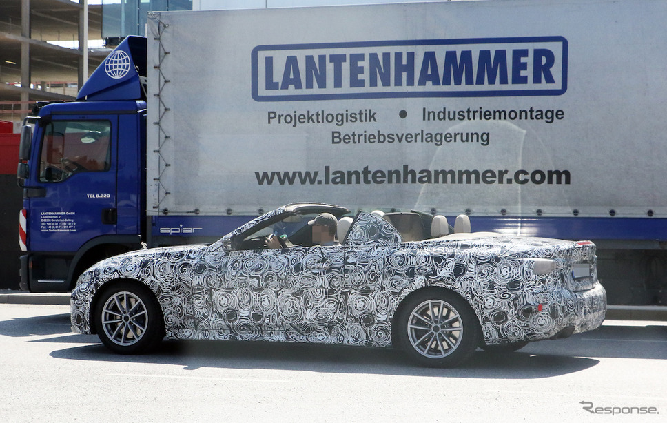 BMW 4シリーズカブリオレ スクープ写真《APOLLO NEWS SERVICE》