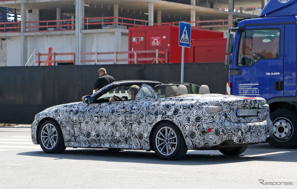 BMW 4シリーズカブリオレ スクープ写真《APOLLO NEWS SERVICE》