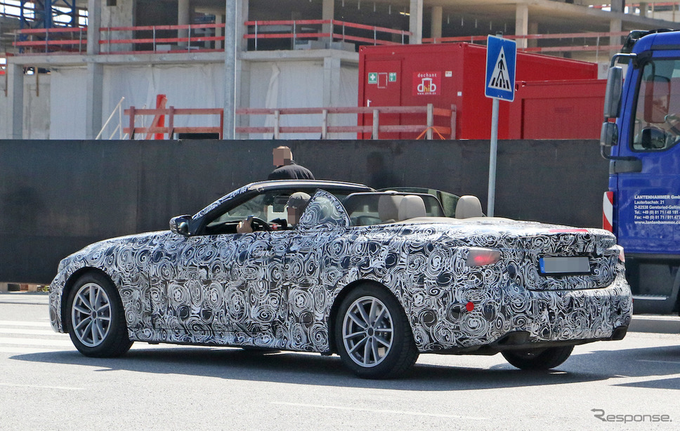 BMW 4シリーズカブリオレ スクープ写真《APOLLO NEWS SERVICE》