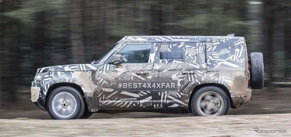 ランドローバー・ディフェンダー 新型のプロトタイプ
