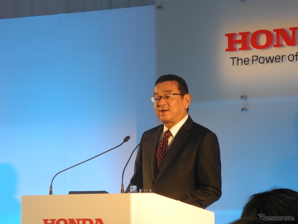 ホンダの八郷隆弘社長《撮影 山田清志》