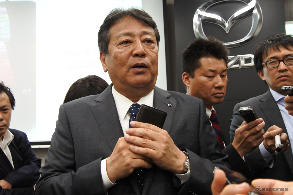 マツダ 丸本明 社長《撮影 小松哲也》