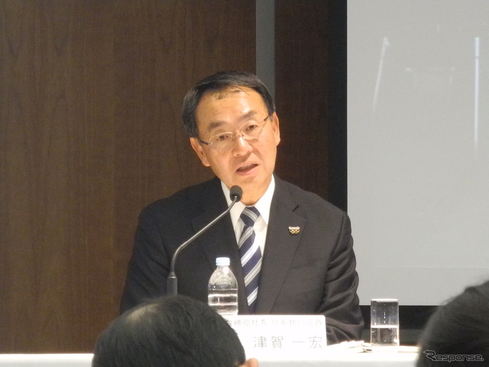 パナソニックの津賀一宏社長《撮影 山田清志》