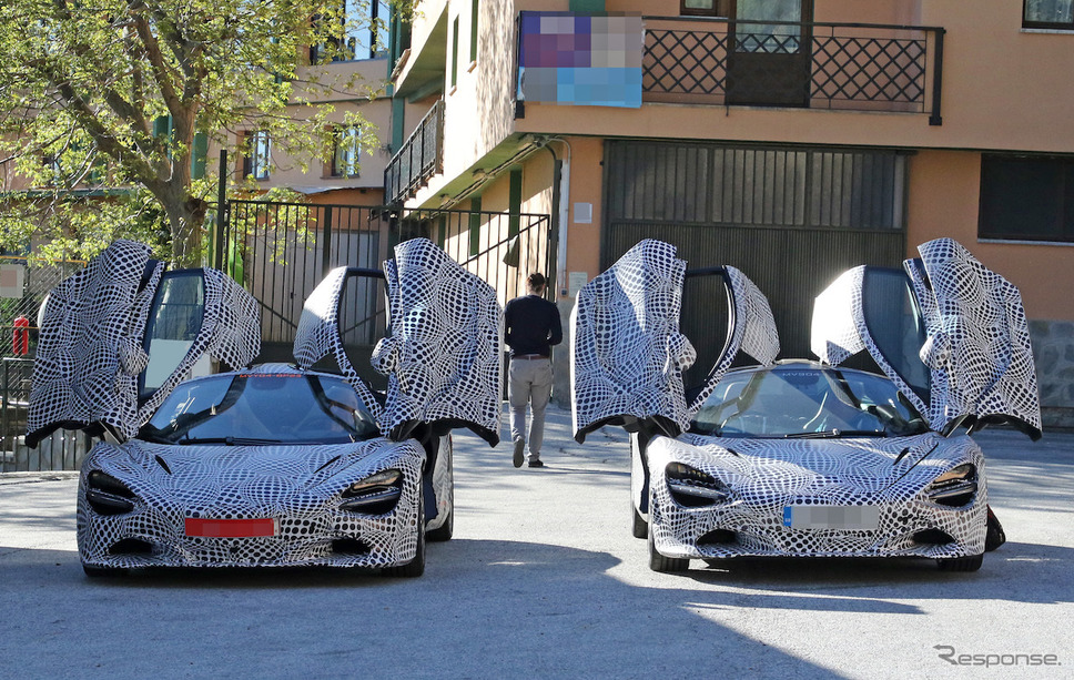 マクラーレンの新型ハイブリッドスポーツ・プロトタイプ(スクープ写真)《APOLLO NEWS SERVICE》