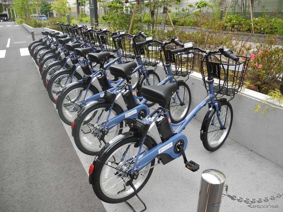 実証実験に使われるIoT電動アシスト自転車《撮影 山田清志》