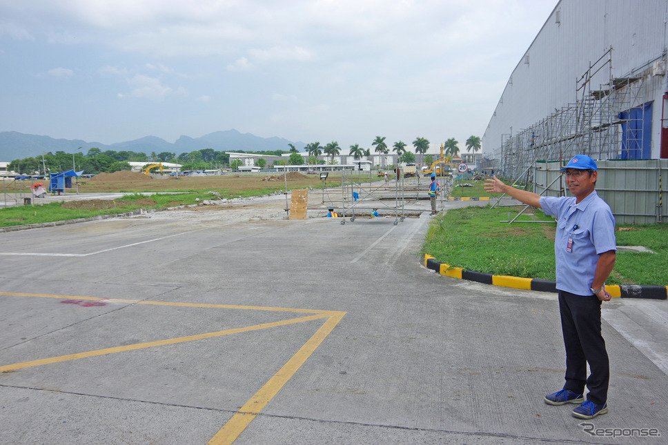 2020年7月に新工場棟が完成する予定の敷地（ヤマハ・モーター・フィリピン）《撮影 宮崎壮人》