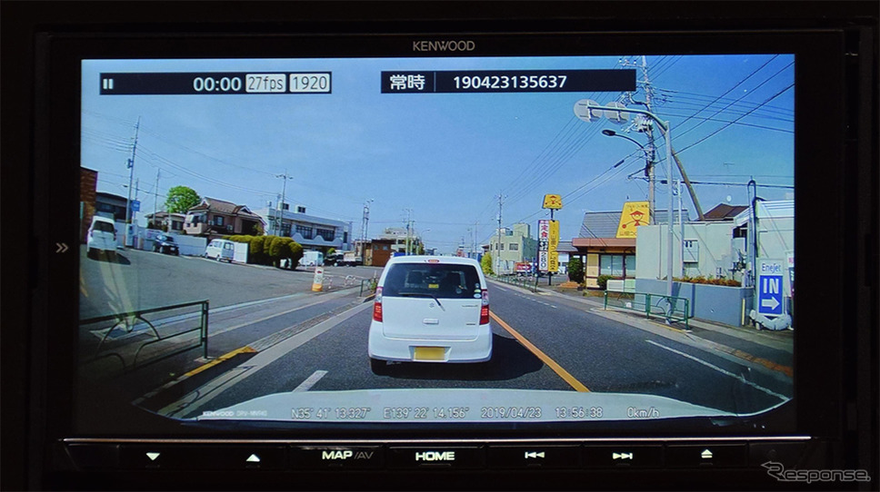 ケンウッド ナビ連携型2カメラドライブレコーダー DRV-MN940《画像 ケンウッド》