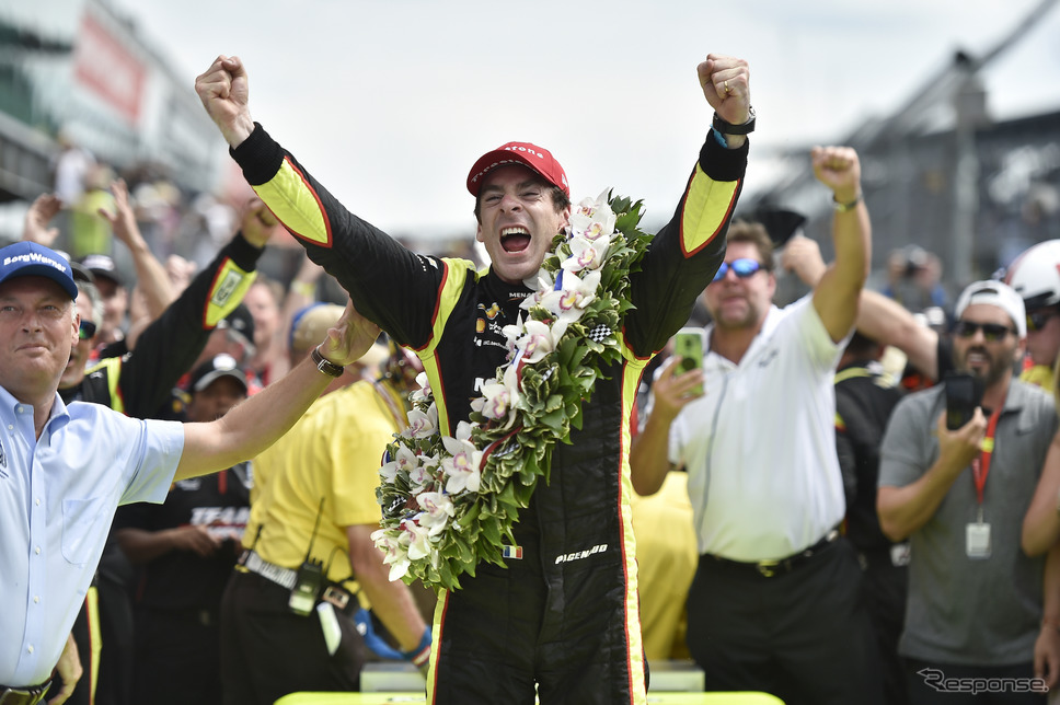 優勝は#22 シモン・パジェノー。《写真提供 INDYCAR》