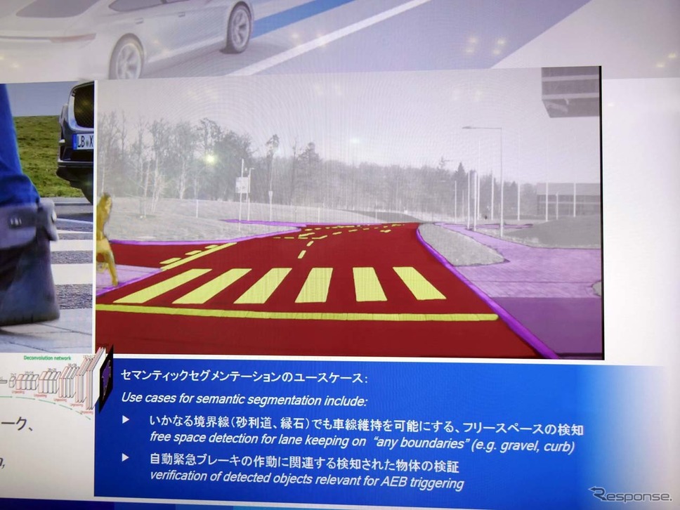 左からの歩行者も早い段階で認識することで安全性を高めた《撮影 会田肇》