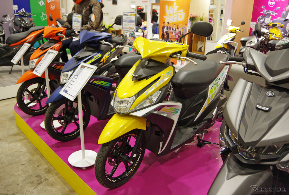 フィリピンで最も人気のスクーター(AT車)ヤマハ『MIO』《撮影 宮崎壮人》