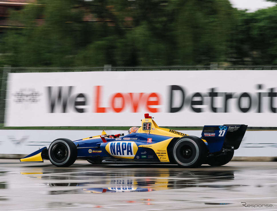2位の#27 ロッシ。《写真提供 INDYCAR》