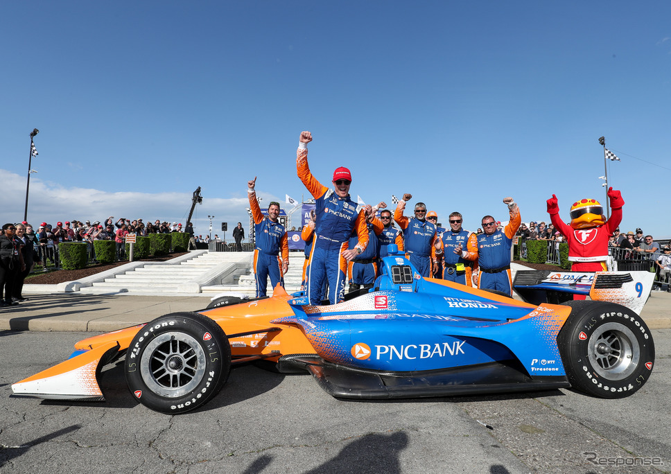 #9 ディクソンが今季初勝利を達成。《写真提供 INDYCAR》