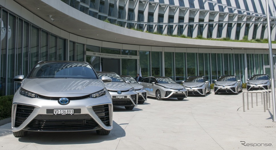 国際オリンピック委員会に納車されたトヨタ・ミライ《photo by Toyota》