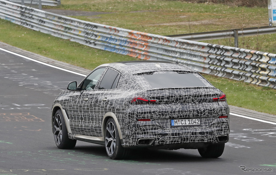 BMW X6 新型プロトタイプ（スクープ写真）《APOLLO NEWS SERVICE》