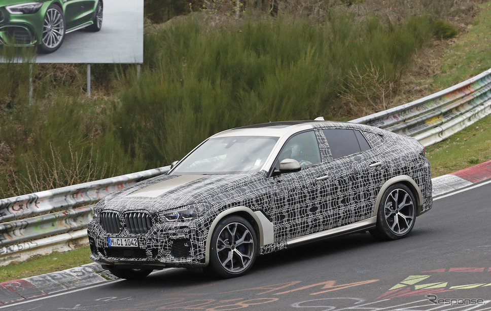 BMW X6 新型プロトタイプ（スクープ写真）《APOLLO NEWS SERVICE》
