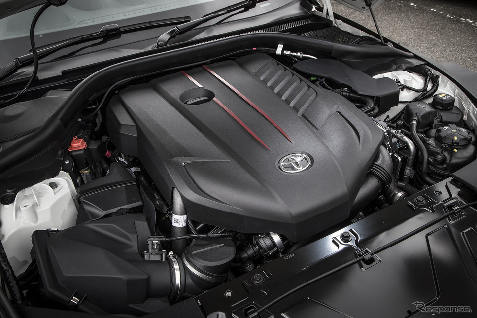 トヨタ スープラ 新型の3リットル直列6気筒エンジン(RZ)《撮影 山内潤也》
