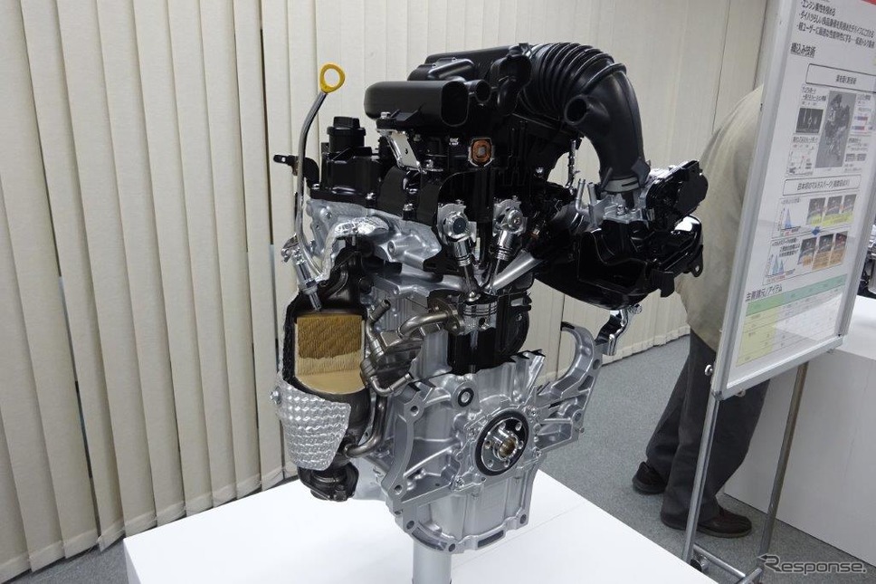 ダイハツ 軽自動車用のマルチスパークエンジン《撮影 池原照雄》