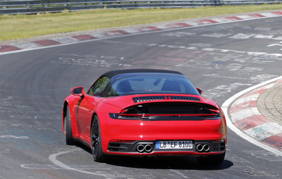 ポルシェ 911タルガ4 GTS 新型　スクープ写真《APOLLO NEWS SERVICE》