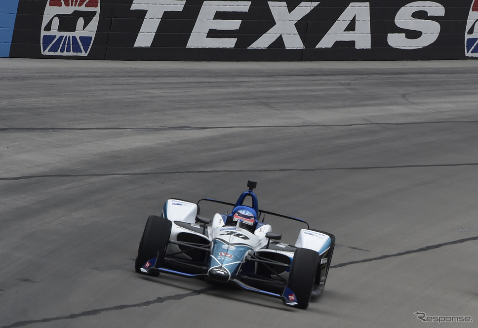 今季2回目となるポールポジションを獲得した#30 佐藤琢磨。《写真提供 INDYCAR》