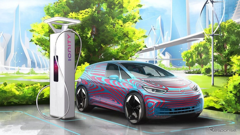 フォルクスワーゲン ID.3と急速充電ステーションのイオニティ《photo by VW》