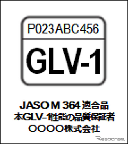 GLV-1の種類表示《写真 自工会》
