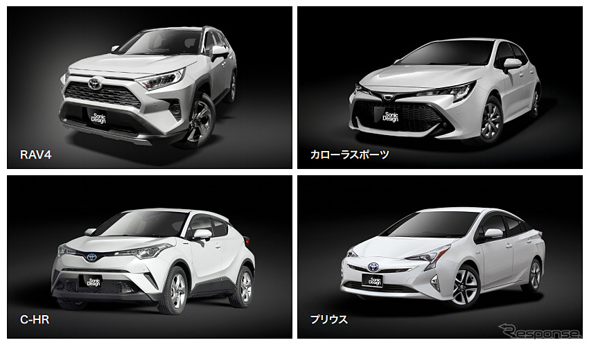 試聴体験会対象車両《画像:ソニックデザイン》