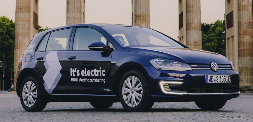 VWのEVだけのカーシェア「We Share」で利用できるゴルフe《photo by VW》