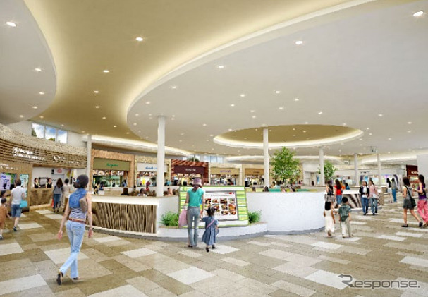東北道 蓮田サービスエリア(SA)上り線の完成イメージ《画像:NEXCO東日本》
