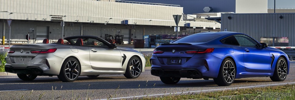 BMW M8 カブリオレ の量産第一号車とBMW M8 クーペ の量産第一号車《photo by BMW》