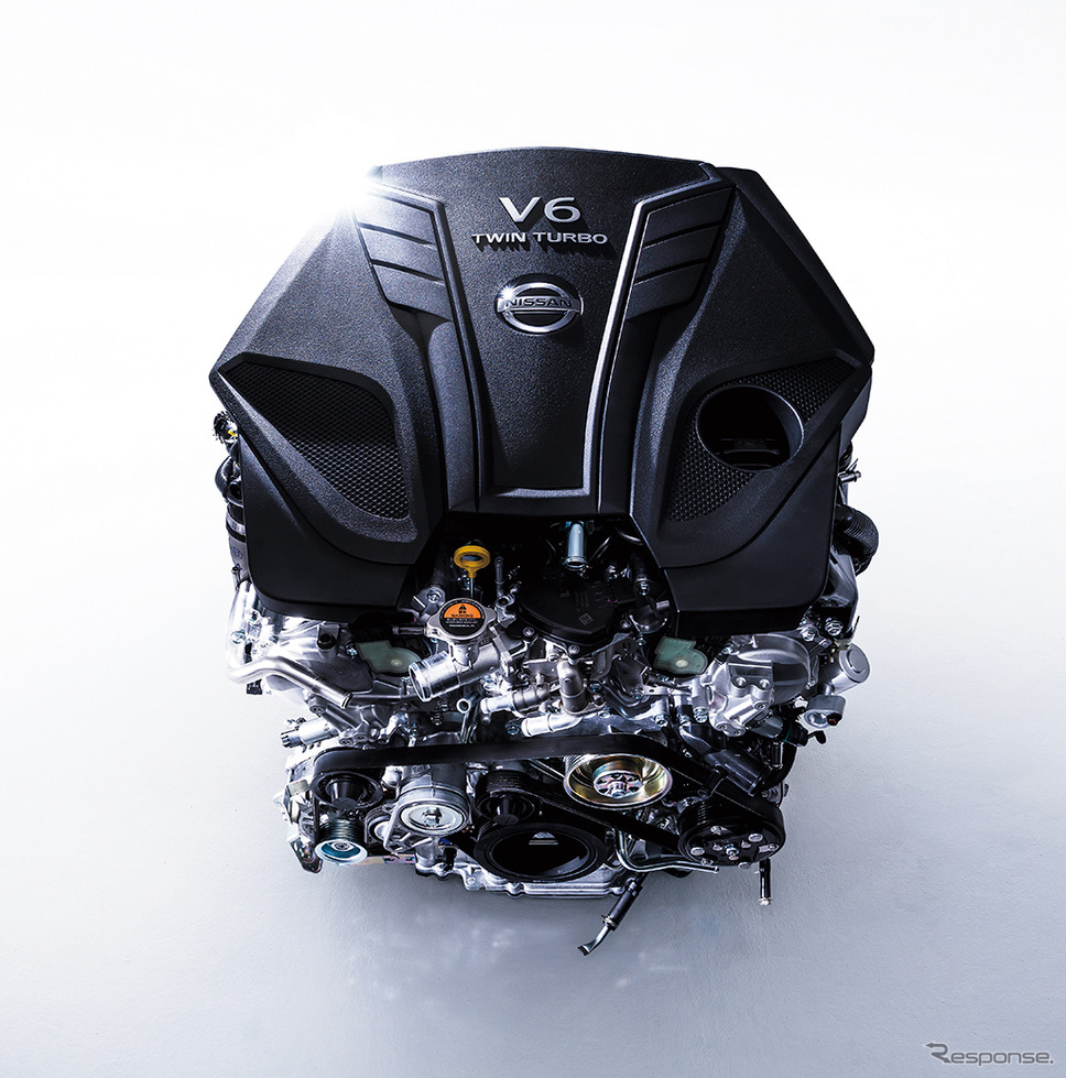 3.0リットル V6 ツインターボエンジン(VR30DDTT)《画像:日産自動車》