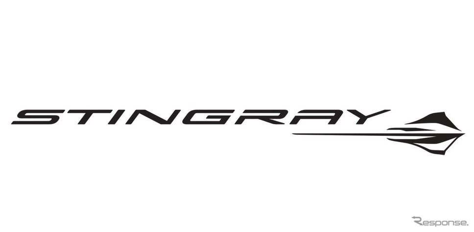 シボレー・コルベット 新型に冠される「スティングレイ」のロゴ《photo by Chevrolet》