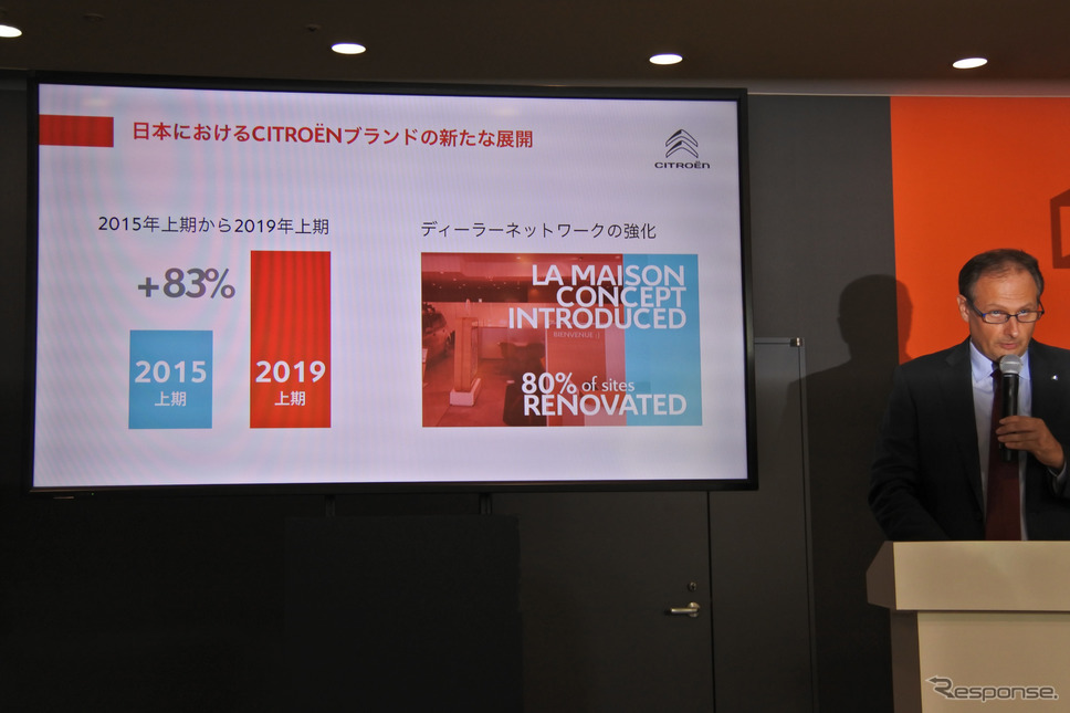 シトロエン2019年ビジネス中間報告会《撮影 小松哲也》