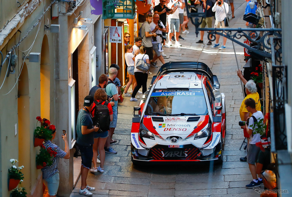 トヨタ・ヤリスWRC(今季WRCイタリア戦)《写真提供 TOYOTA》