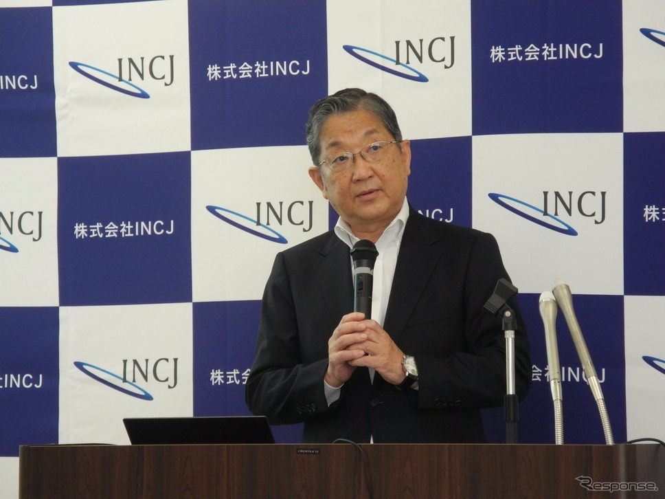 INCJの志賀俊之会長《撮影 山田清志》