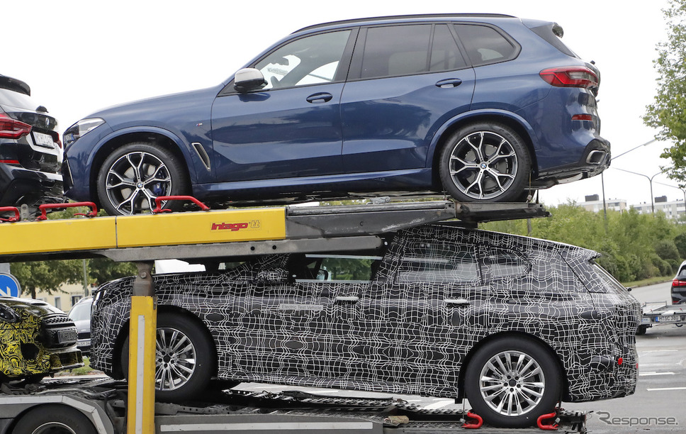 BMW X5（上段）とBMW iNEXTプロトタイプ（下段）《APOLLO NEWS SERVICE》