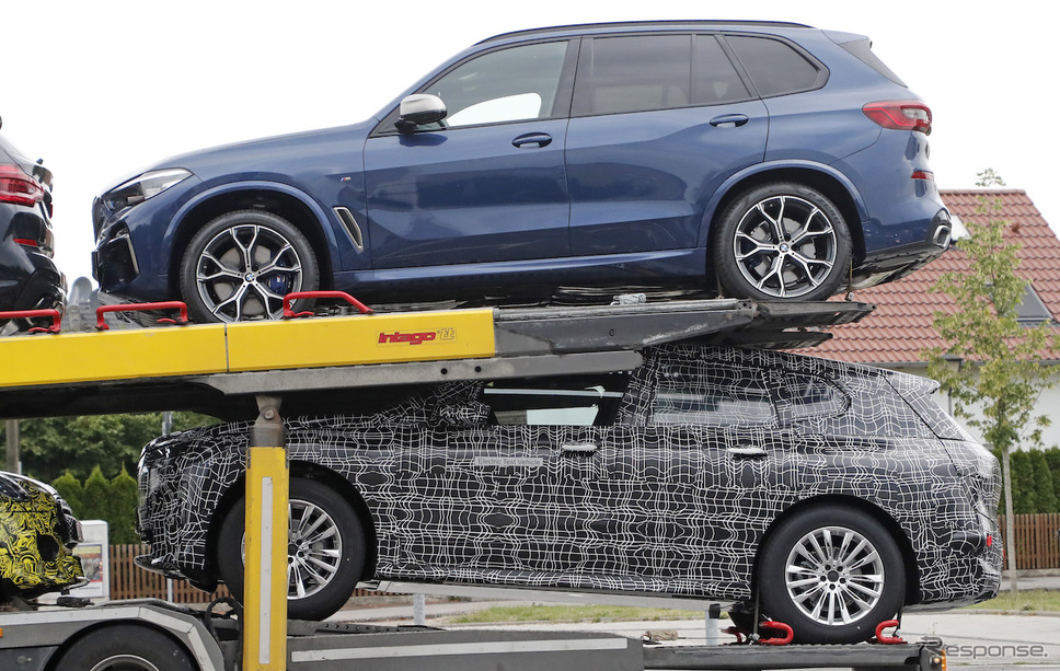 BMW X5（上段）とBMW iNEXTプロトタイプ（下段）《APOLLO NEWS SERVICE》